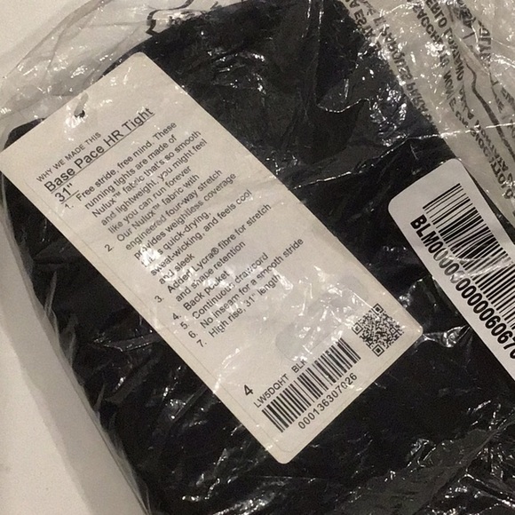 E - Lululemon Base Pace High-Rise Tight 31"
Black - Picture 5 of 5